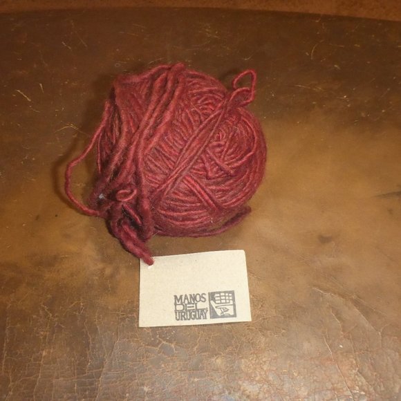 1 Ball Manos Del Uruguay Handspun Pure Wool Kettle Dyed Color U (Reddish Brown) - Picture 1 of 1